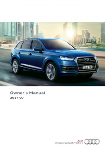 Handleiding Audi Q7 (2017)