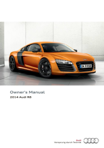 Handleiding Audi R8 (2014)