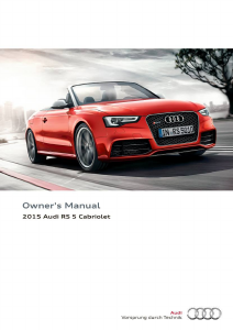 Manual Audi RS5 Cabriolet (2015)