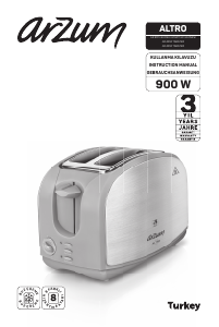 Manual Arzum AR 2014 Altro Toaster