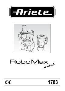 Bedienungsanleitung Ariete 1783 RoboMax Metal Küchenmaschine