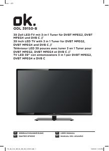 Manual OK ODL 39150-B LED Television