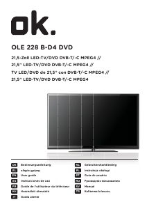 Manual OK OLE 228 B-D4 DVD LED Television