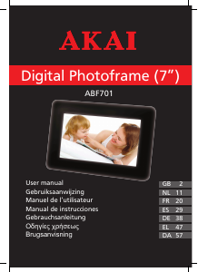 Handleiding Akai ABF701 Digitale fotolijst