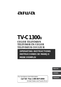 Manual Aiwa TV-C1300u Television