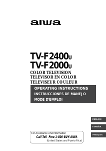 Mode d’emploi Aiwa TV-F2000u Téléviseur