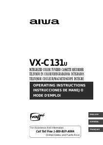 Manual de uso Aiwa VX-C131 Televisor