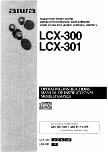 Manual de uso Aiwa LCX-300 Set de estéreo