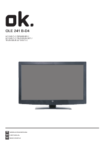 Mode d’emploi OK OLE 241 B-D4 Téléviseur LED