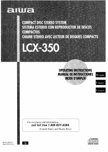 Manual de uso Aiwa LCX-350 Set de estéreo