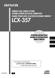 Manual de uso Aiwa LCX-357 Set de estéreo