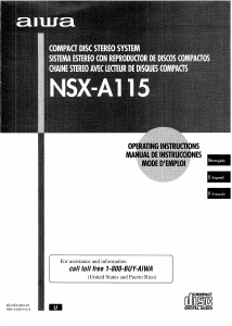 Manual de uso Aiwa NSX-A115 Set de estéreo