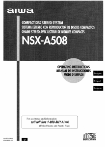 Manual de uso Aiwa NSX-A508 Set de estéreo