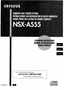 Manual de uso Aiwa NSX-A555 Set de estéreo