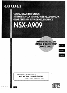 Manual de uso Aiwa NSX-A909 Set de estéreo