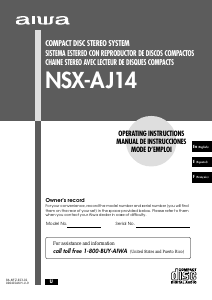 Manual de uso Aiwa NSX-AJ14 Set de estéreo