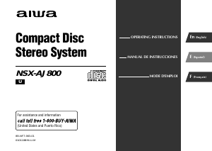 Manual Aiwa NSX-AJ800 Stereo-set