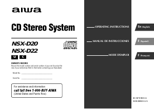 Manual Aiwa NSX-D20 Stereo-set