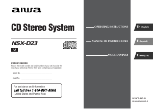 Manual Aiwa NSX-D23 Stereo-set