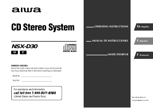 Manual Aiwa NSX-D30 Stereo-set