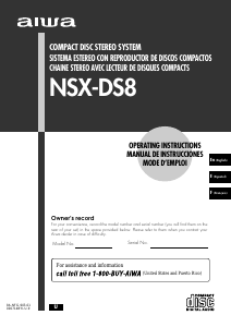 Manual de uso Aiwa NSX-DS8 Set de estéreo