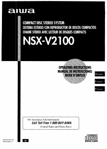 Manual de uso Aiwa NSX-V2100 Set de estéreo