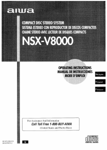 Manual de uso Aiwa NSX-V8000 Set de estéreo