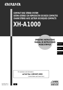 Manual de uso Aiwa XH-A1000 Set de estéreo