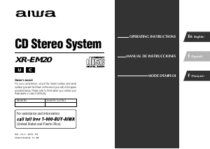 Manual Aiwa XR-EM20 Stereo-set