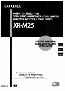 Manual de uso Aiwa XR-M25 Set de estéreo