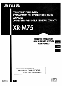 Manual de uso Aiwa XR-M75 Set de estéreo