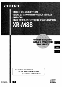 Manual de uso Aiwa XR-M88 Set de estéreo