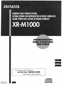 Handleiding Aiwa XR-M1000 Stereoset