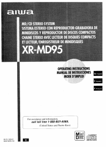 Manual de uso Aiwa XR-MD95 Set de estéreo