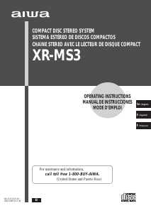 Manual de uso Aiwa XR-MS3 Set de estéreo