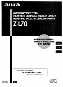 Handleiding Aiwa Z-L70 Stereoset