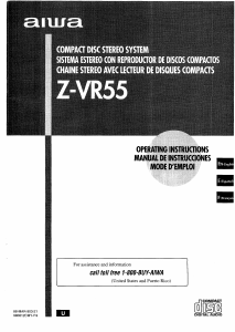 Manual de uso Aiwa Z-VR55 Set de estéreo
