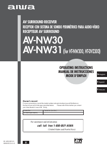 Manual Aiwa AV-NW31 Receiver