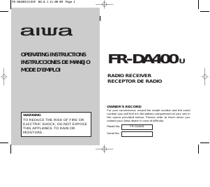 Handleiding Aiwa FR-DA400 Radio