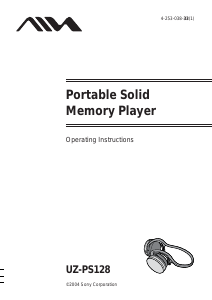Manual Aiwa UZ-PS128 Mp3 Player