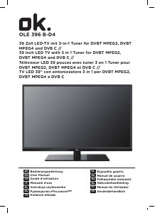 Руководство OK OLE 396 B-D4 LED телевизор