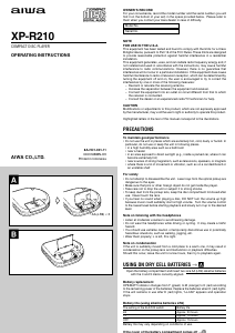 Manual Aiwa XP-R210 Discman
