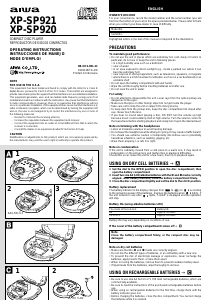 Manual de uso Aiwa XP-SP921 Discman