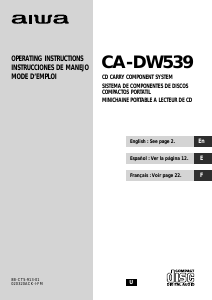 Manual Aiwa CA-DW539 CD Player