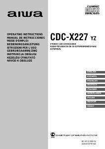 Manual de uso Aiwa CDC-X227 Radio para coche