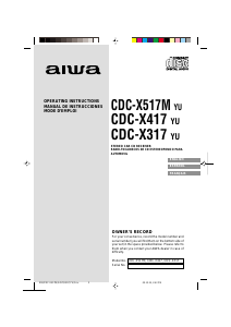 Manual Aiwa CDC-X417 Car Radio