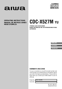 Handleiding Aiwa CDC-X527M Autoradio