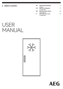 Manuale AEG ABE81226NC Congelatore