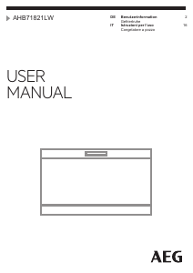 Manuale AEG AHB71821LW Congelatore