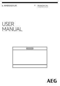 Manuale AEG AHB93321LW Congelatore